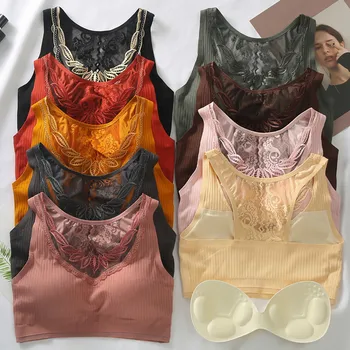 

Women sexy solid color Wireless Bra Top Vest Comfort Breathable Push Up Bras Wearing Sleep Sports Underwear sexy lingerie