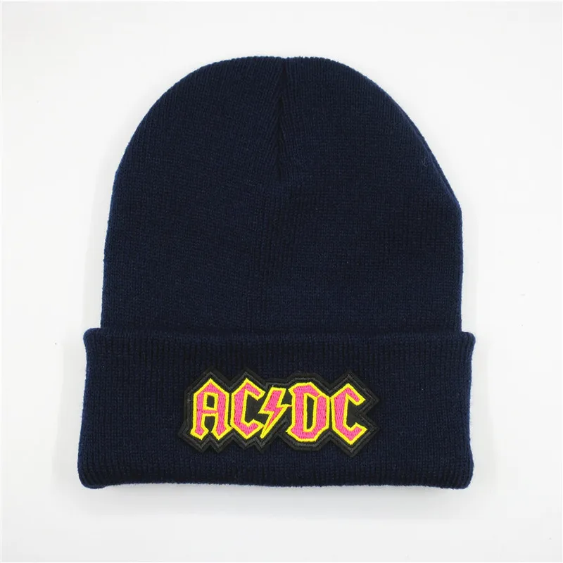 LDSLYJR ACDC хлопковая бейсболка с вышитыми буквами, Кепка в стиле хип-хоп, регулируемая бейсболка для детей и взрослых, размер 41 - Цвет: Navy blue