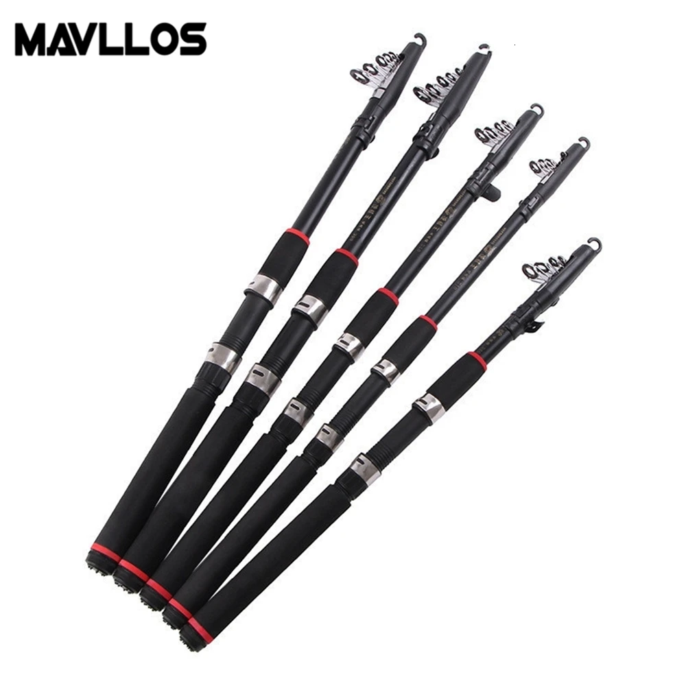 Mavllos сверхжесткая телескопическая удочка для соленой воды 2,1-3,0 м, вес приманки 7-28 г, углеродное волокно, удочка для спиннинга, удочка для ловли рыбы