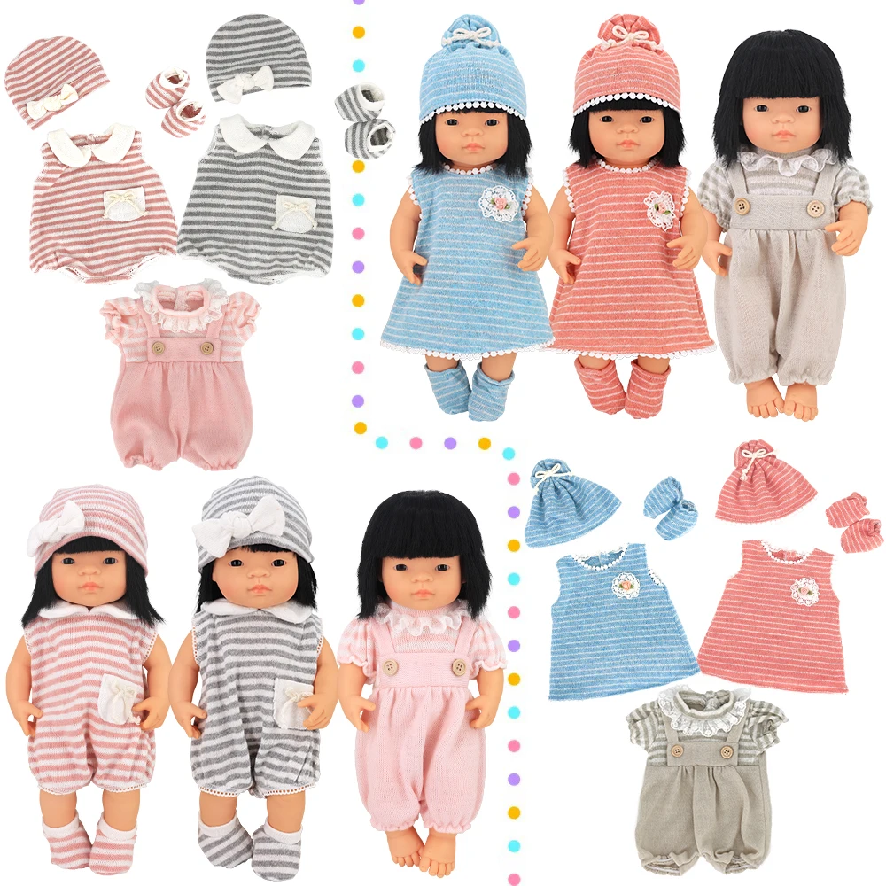 16-18 inch Doll Clothes Accessories Include Dress,Romper,Outfits and Hats fit 43cm Newborn Baby Zapf Doll, Nenuco Dolls Clothing