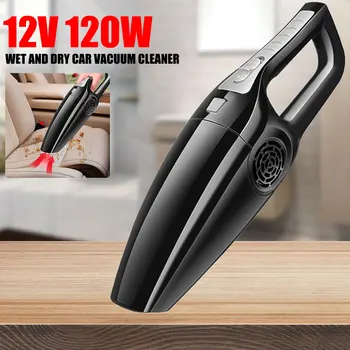 

Dust Vacuum Sweepler Car Dust Collector Handheld Vacuum Cleaner Wired Dry and Wet 120W 12V Universal for Automotive Auto
