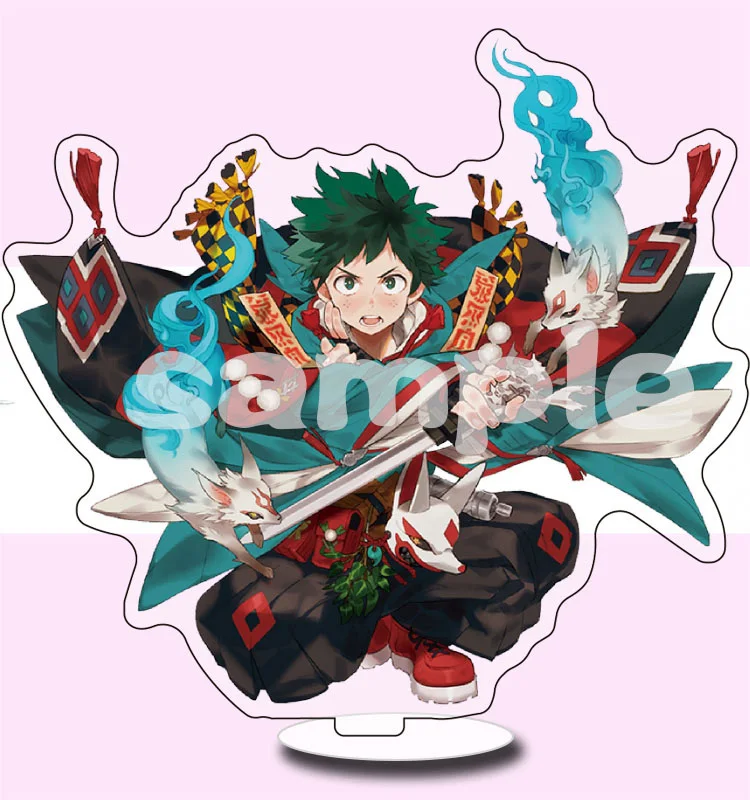 Izuku Midoriya A My Hero Academy Boku no Hero Academy Todoroki Shoto Izuku акриловые фигурки стенд карточные игрушки Коллекционная косплей реквизит коллекция - Цвет: Izuku Midoriya A