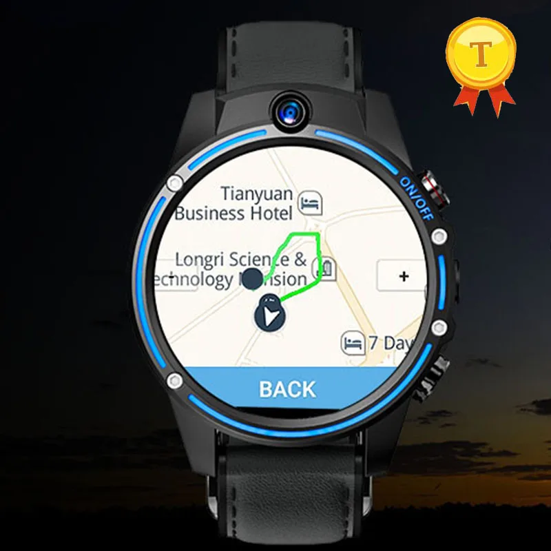 Хит продаж 2019 умные часы с двойной камерой 4G GPS навигацией мужские и женские 3 ГБ +