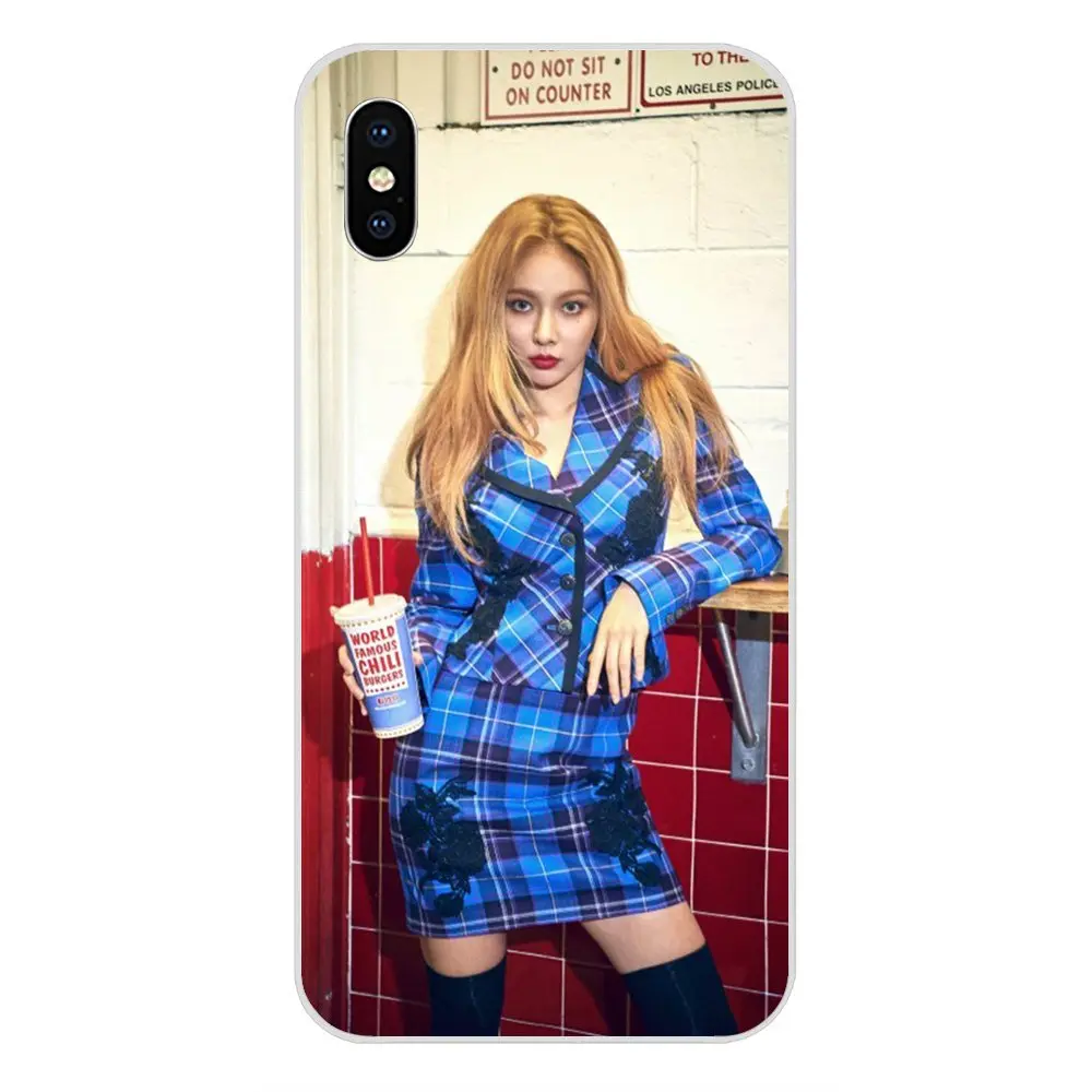Kim Hyuna сексуальные чехлы для Apple iPhone X XS Max XR 4 4S 5 5C 5S SE 6 6S 7 8 Plus оптом и в