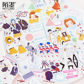 

AngelHere Store Cartoon Characters Pattern Decorative Transparent Stickers Diary Stickers Kawaii Stickers Personality Sticker