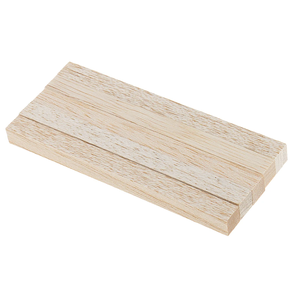 120mm 5 Pieces 4 размера натуральный квадратный деревянный стержень для дерева для изготовления моделей хобби ремесло - Цвет: 120mm 5 Pieces