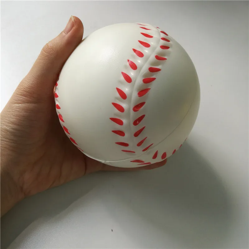 10cm Игрушки бейсбольные антистрессовые Мячи мягкие поролоновые резиновые мячи сжимаются мягкие игрушки для снятия стресса для детей 6,3 см/10 см - Цвет: 10cm