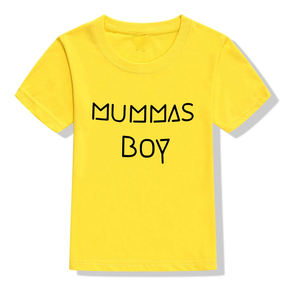 Mummas мальчик Дети для маленьких для мальчиков и девочек с надписью короткий рукав толстовка с круглым вырезом в повседневном стиле; свитер, пуловер, футболка верхняя одежда классные Стиль