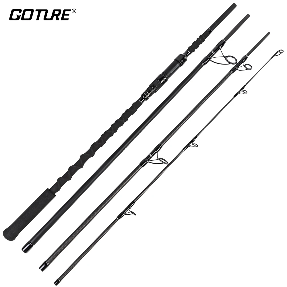 Goture Bravel 4-х частей заброса Surf Удочка 2 7 М 3 0 м 6 30T + 40T углерода море пляж морские
