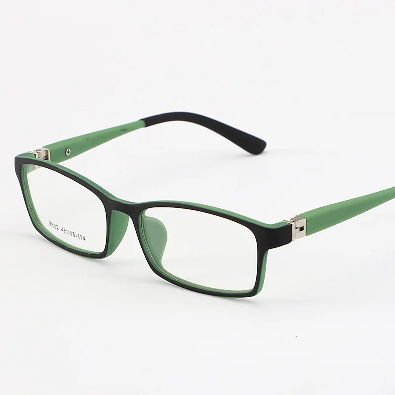 Zilead Классическая Детская квадратная рамка для очков для мальчиков и девочек сверхлегкие весенние оптические сеточки для детей простые очки - Цвет оправы: green black