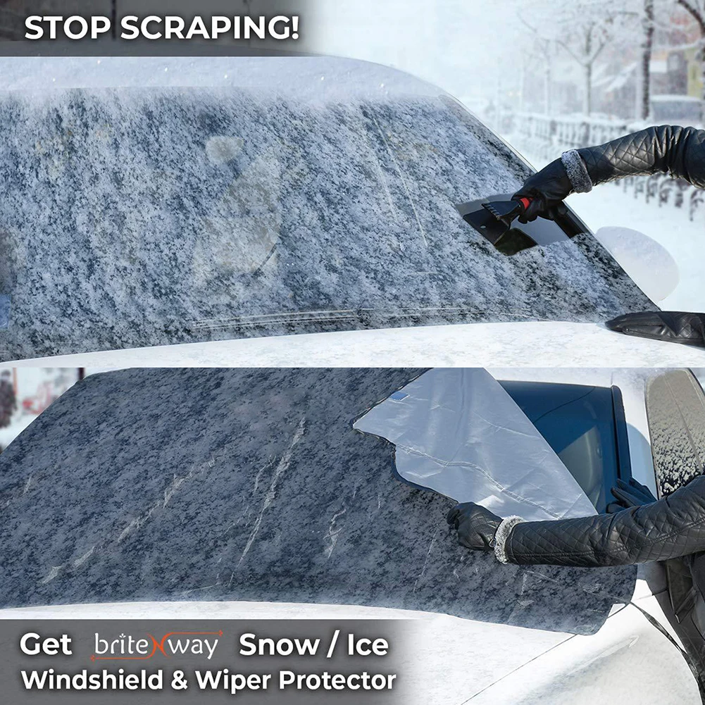 Автомобиль водонепроницаемый УФ-защита Солнцезащитный козырек Зимний снег Магнитный чехол на лобовое стекло