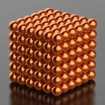 5mm 216pcs/set With Metal Box Neodymium Magnet Permanent NdFeB Super Strong Round Magnetic Magnets Disc Magic Balls Sphere Cube - Цвет: Orange