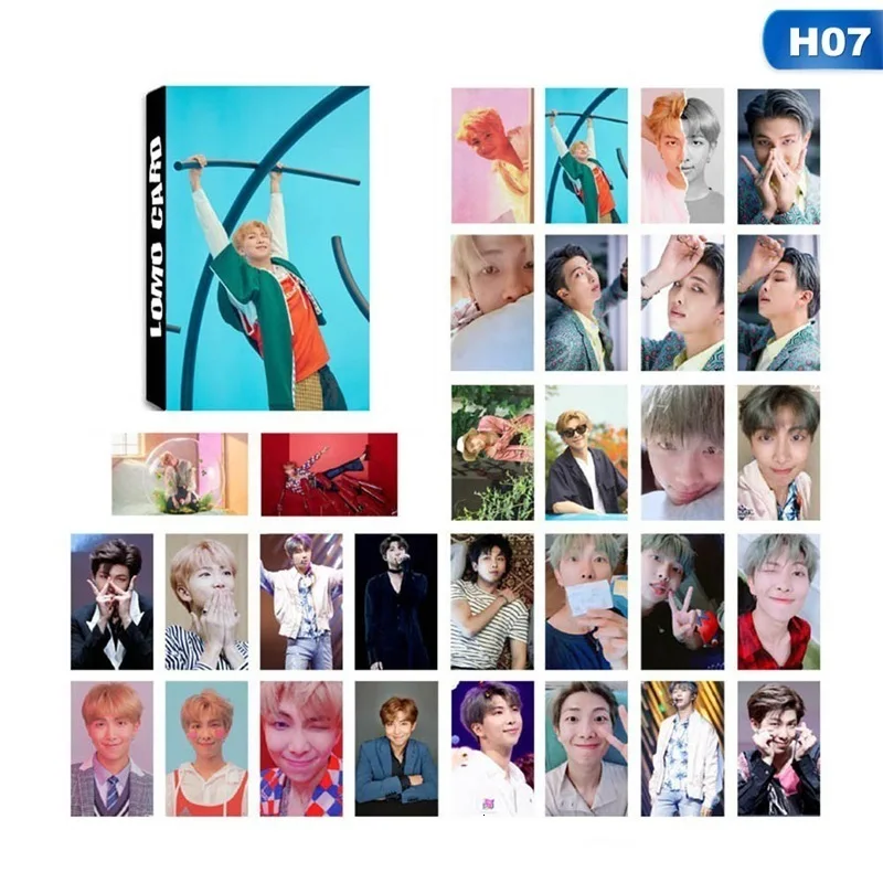 30 шт./компл. Kpop Bangtan мальчики любят себя ответ альбом прозрачные фото карты ПВХ самодельные Lomo карты фотокарты