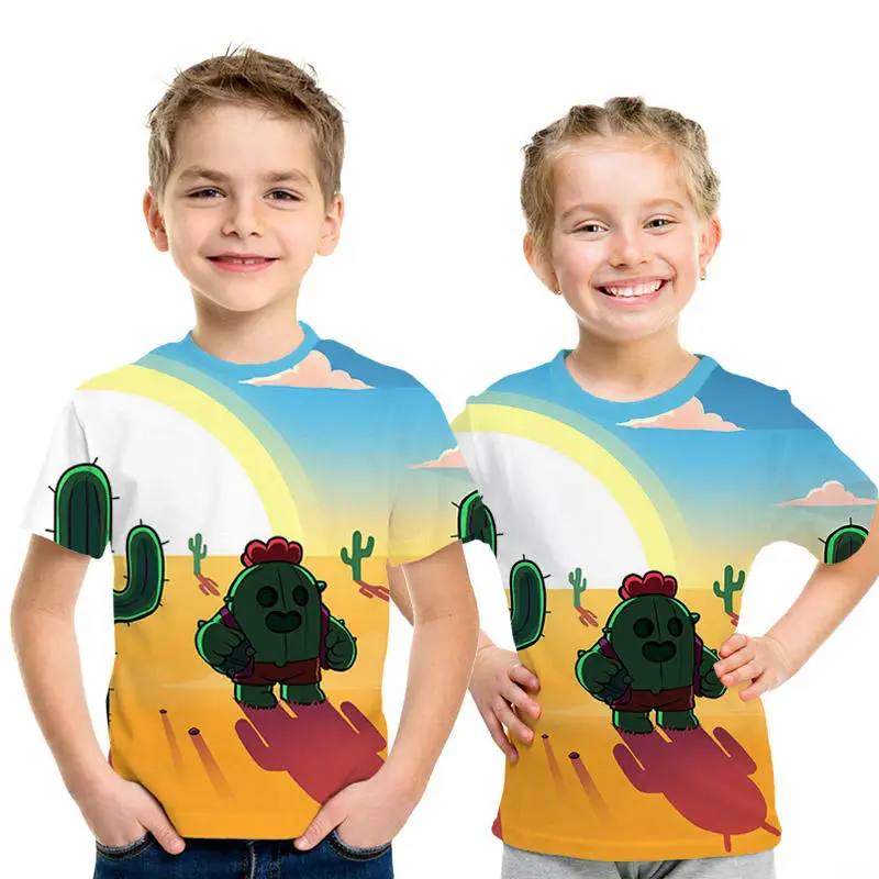 Новая футболка для детей 6, 7, 8, 9, 11, 12 лет, Забавные футболки с 3D принтом для мальчиков и девочек, костюм, детская одежда, детские футболки