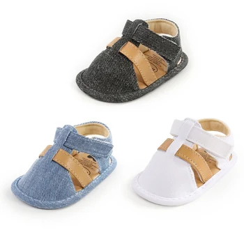 

Boys Girls Breathable Sandalias Anti-Slip Summer Shoes Sandals Toddler Soft Soled Baby Shoes 0-18M