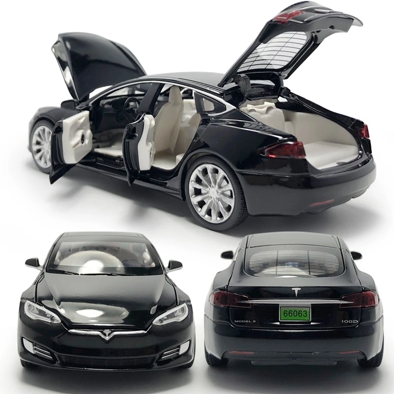 Hommat 1 32 Tesla Model S 100d Vehicle Model Car Black Pull Back Alloy Diecast Toy 1 32 Car Models Gifts Toys For Boys Kids Diecasts Toy Vehicles Aliexpress