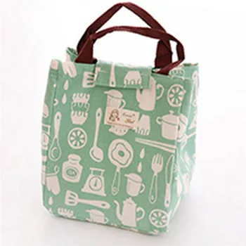 

Cute Animal Cloth Portable Meal Bento Insulation Bag Summer Cool Bag Cotton Linen Lunch Bag Lunch Bag Handbag Insulation Bag