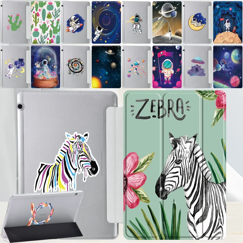 Custodia Protettiva Per Tablet Per Huawei Mediapad T5 10 10.1/Huawei Mediapad T3 10 9.6 Custodia Pieghevole Pieghevole In Pelle Antiurto