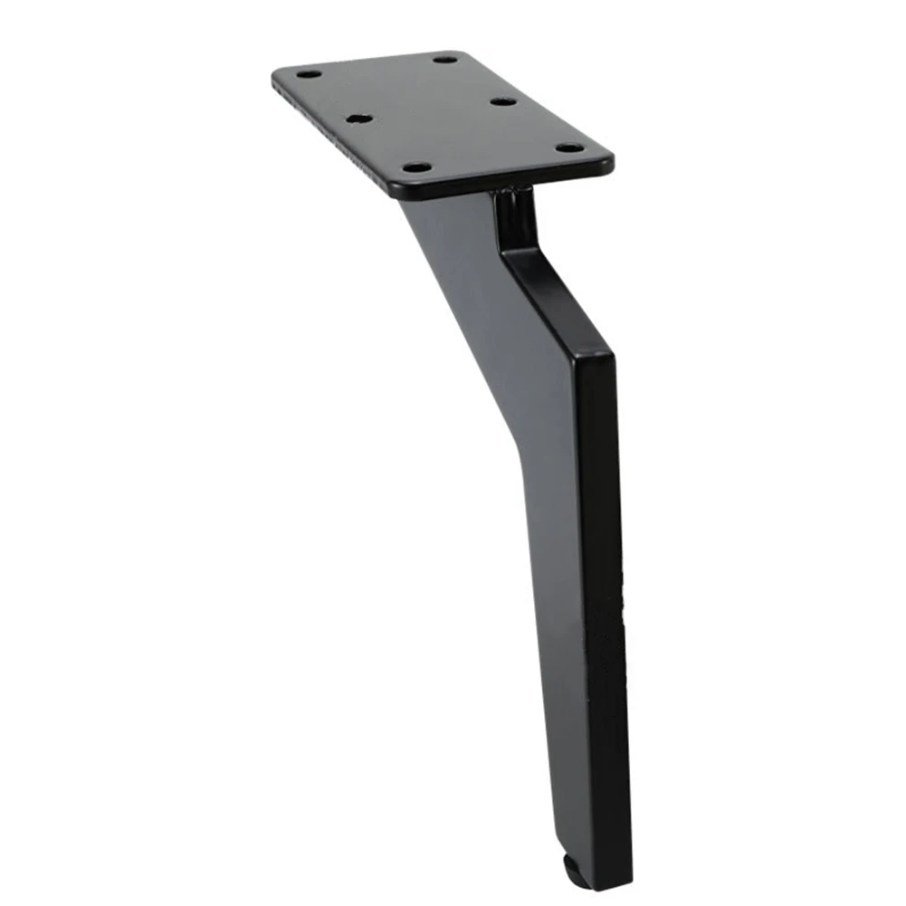 

Home Cabinet Furniture Feet Wood Table Incline Dampproof Adjustable Lean Bed Riser Easy Install Protective Metal Black Sofa Leg