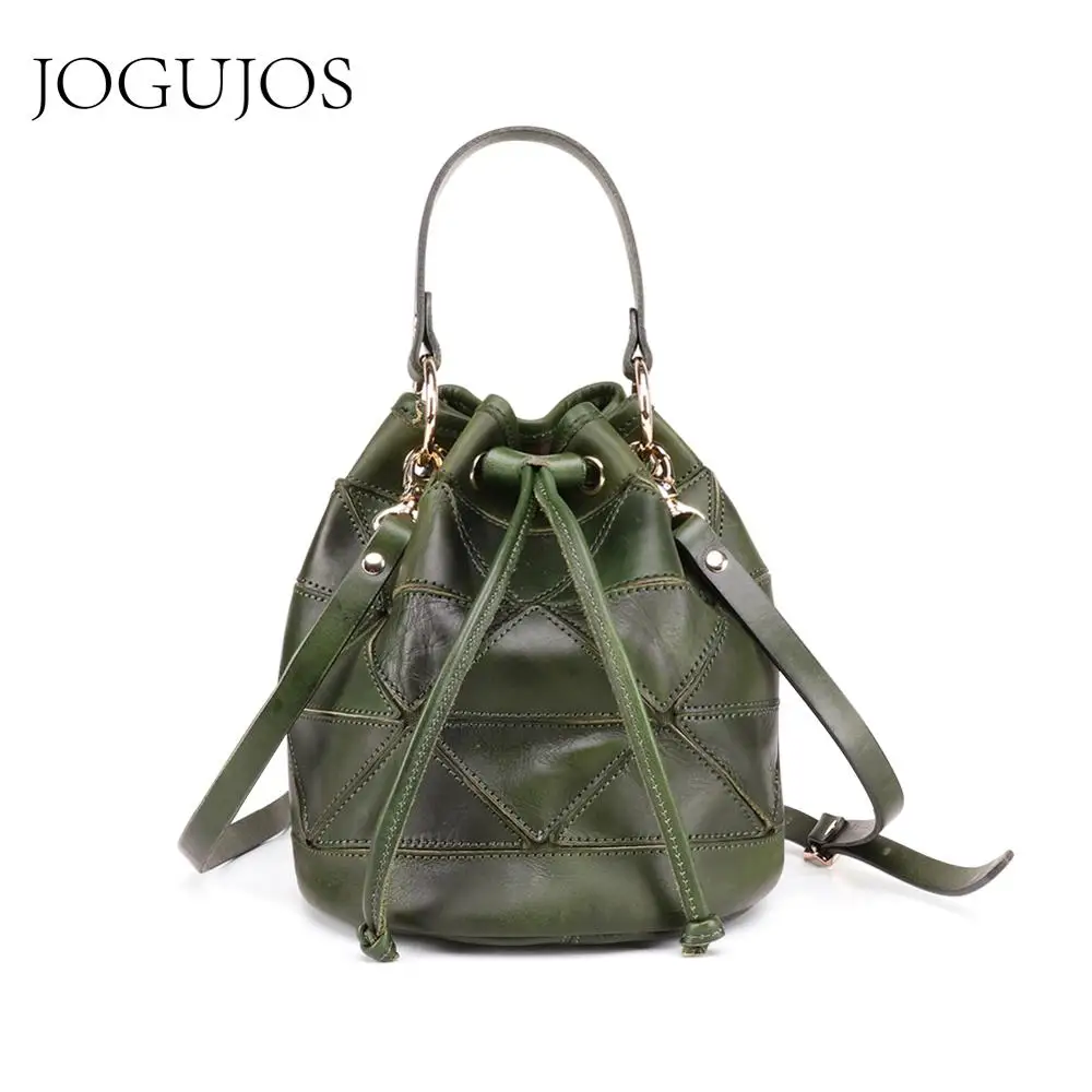 JOGUJOS из натуральной кожи женская сумка через плечо большая сумка через плечо, сумка женская винтажная Женская сумка через плечо женская сумка
