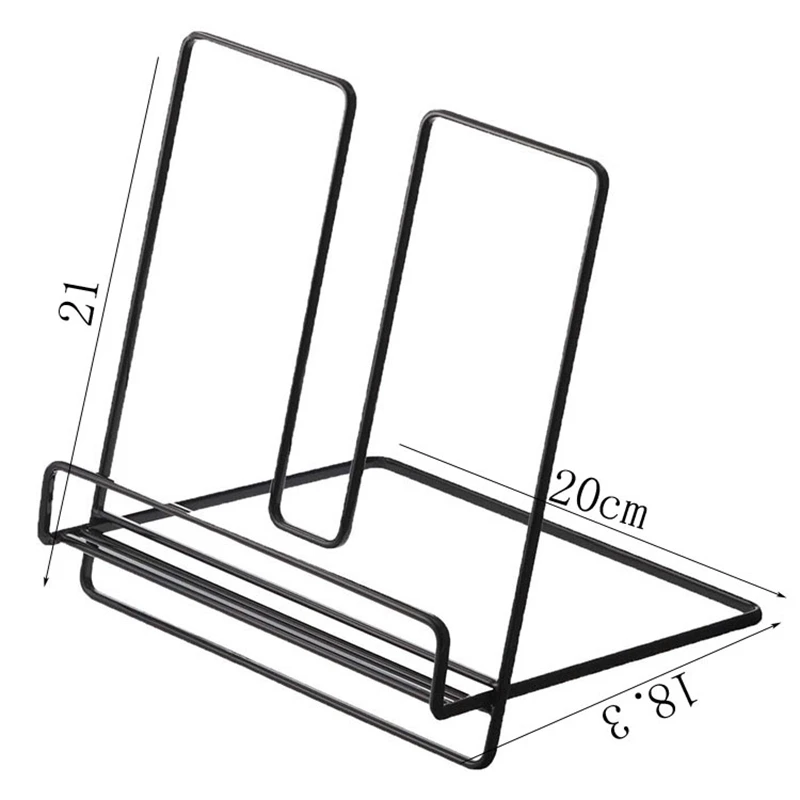 

Simple Wrought Iron Desktop Storage Rack Shelf File Magazine Storage Box Office Rack Jewelry