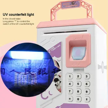 

Electronic Password Money Box Code Key Lock Piggy Bank Automatic Coins Cash Saving Money Box Counter Mini Safe Box Child Gifts