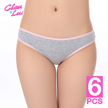 

6 pcs/lot New Women's cotton panties Girl Briefs cotton underwear bikini underwear sexy Ladies Briefs