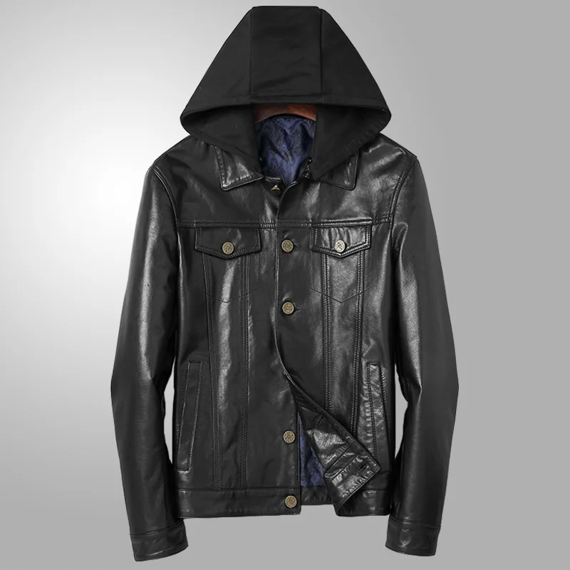 

Man Locomotive Self-cultivation Flower Lining Can Shirk Responsibility Hats Fund Leisure Time Sheep Leather Jacket Loose Coat