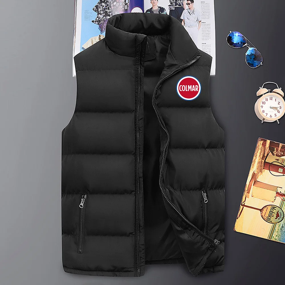 Winter Men's Sleeveless Vest 2022 Zipper Jacket Mar Print Warm Waistcoat Autumn Man Clothes Casual Streetwear Outdoor Coat M-5XL mens down jacket Down Jackets