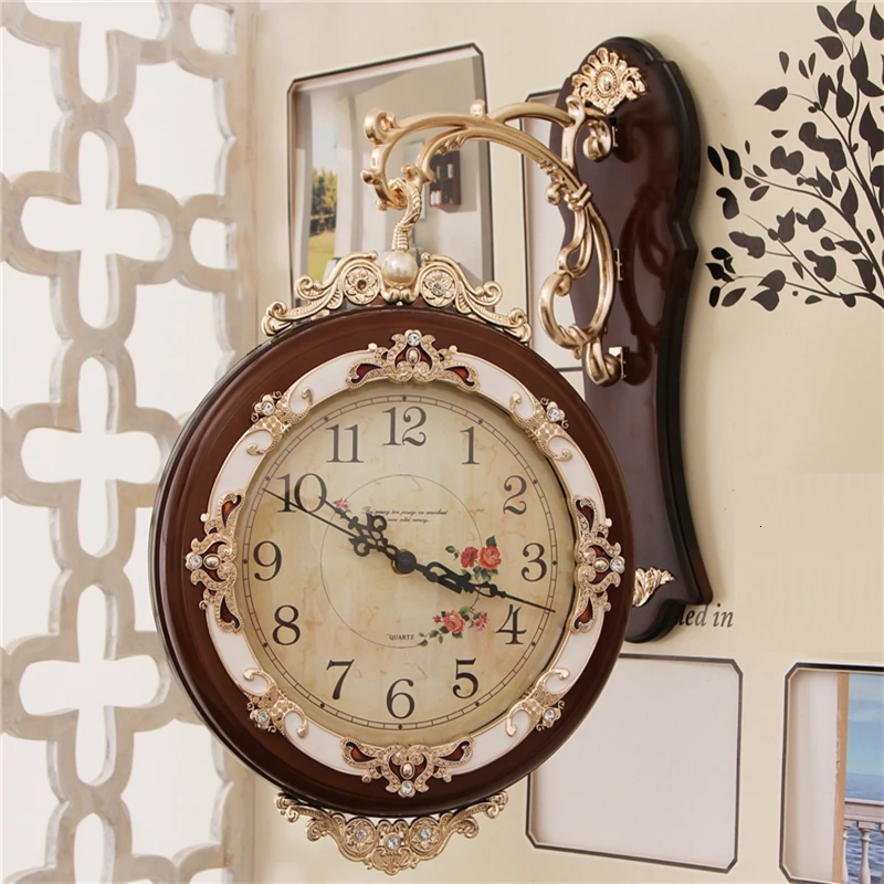 Version Q Современный Klokken Wandklokken потертый шик домашний декор Horloge Murale Grande Tail De Klok Pared Reloj Saat Duvar Saati настенные часы - Цвет: Version Q