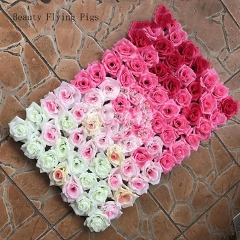 

10Pcs Rayon simulation rose wall wedding Christmas decoration silk hydrangea wedding romantic decoration background props
