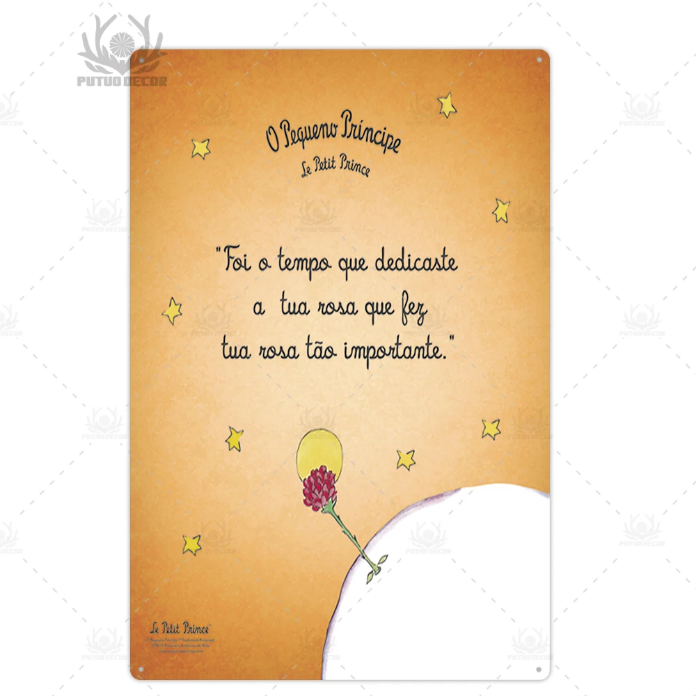 Le Petit Prince табличка металлическая винтажный металлический постер кофейная барная домашняя настенная декоративная металлическая Жестяная Табличка декоративная металлическая тарелка - Цвет: TH0287