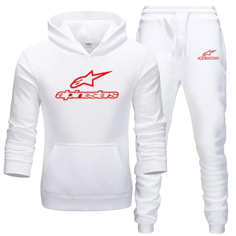 

Alpinestar Tracksuit Men Sets Winter Hoodies Pants 2 Piece Set 2020 Fashion Hoody Mens Sweatshirt Sport Joggers Sweatpants Suit