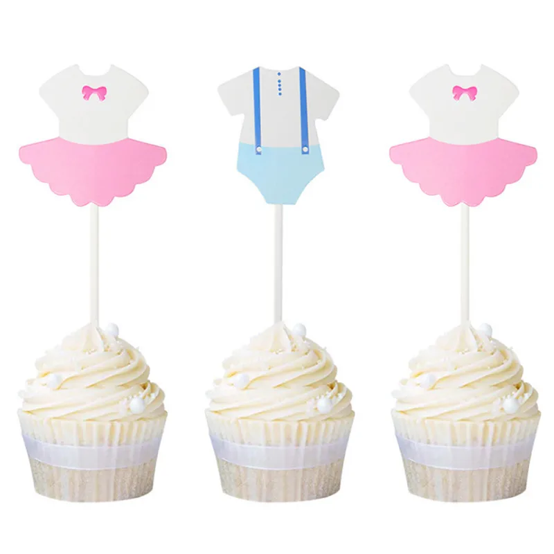 10pcs Clothes Cake Topper Dessert Party Decoration Baby Shower Birthday Table | Дом и сад