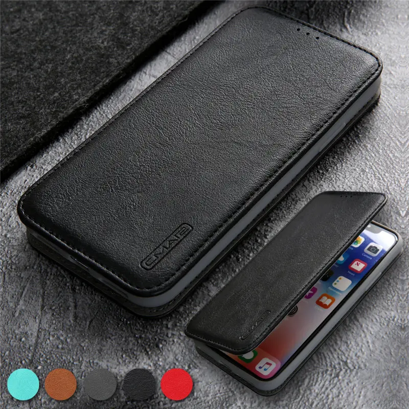 Винтажный кожаный чехол для iphone 11 12 Pro Max противоударный мягкий из ТПУ с откидной