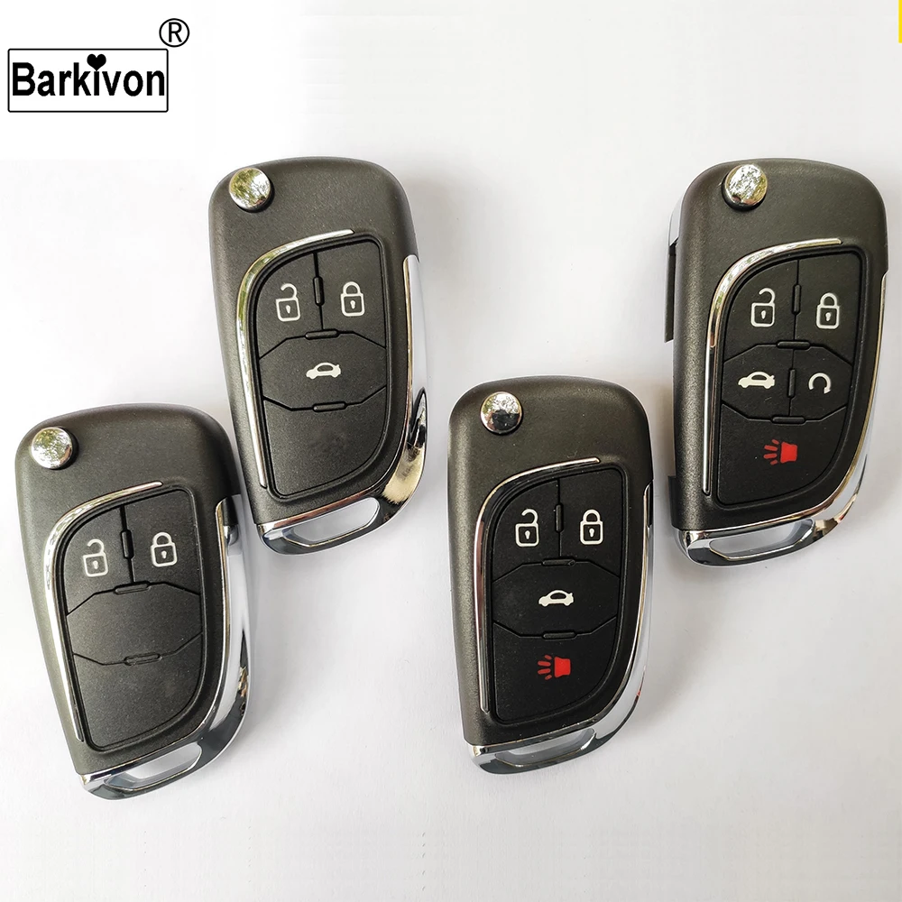 Откидной складной чехол для ключей Barkivon 2 3 4 5 кнопок подходит Chevrolet Lova Aveo Cruze