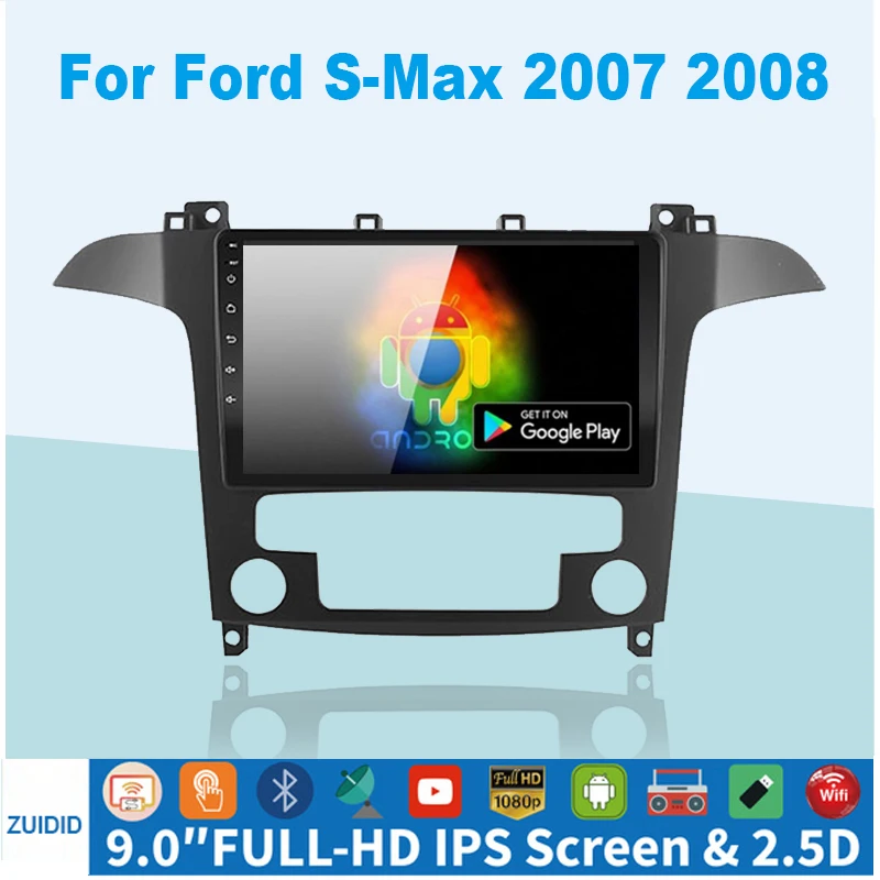 

Android 10 Auto Stereo Multimedia For Ford S Max S-MAX 2007-2015 Car Radio Navigation GPS Carplay BT No 2 Din 2Din DVD