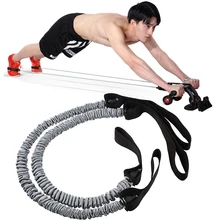 

Sports Fitness Equipment 2 PCS Elasticity Pull Rope Waist Abdominal Core Workout Abs Slimming Home Exercise Lose Weight