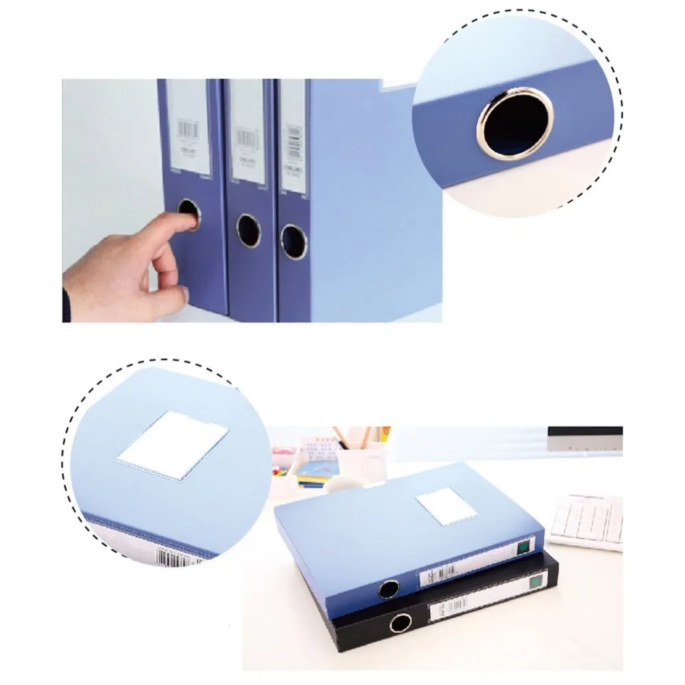 Deli 5602 коробка для документов с " клейкой пряжкой практичные офисные принадлежности пластиковая коробка для файлов также для школы
