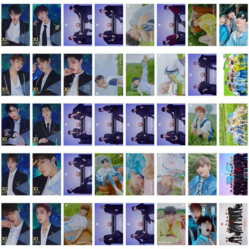 40 шт./компл. KPOP X1 альбом скачок самодельные Бумага ЛОМО карта фото плакат Фотокарта вентиляторы коллекция подарков