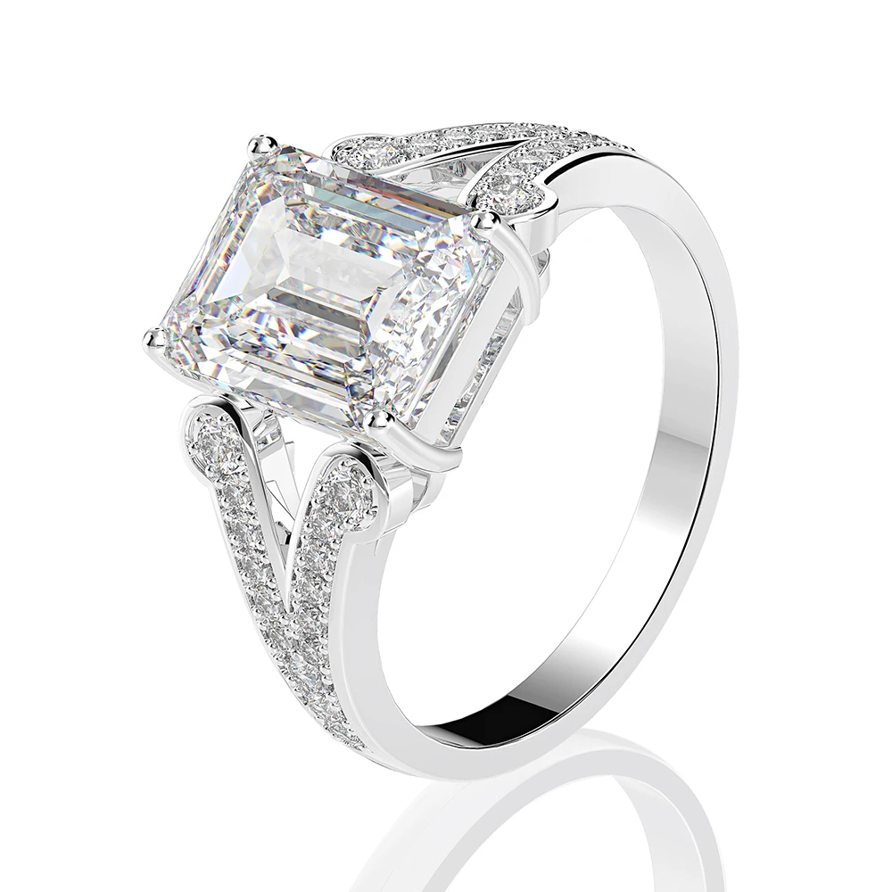 Wong Rain, роскошное, 925 пробы, серебряное, созданное, Муассанит, цитрин, бриллианты, драгоценный камень, обручальное кольцо, хорошее ювелирное изделие