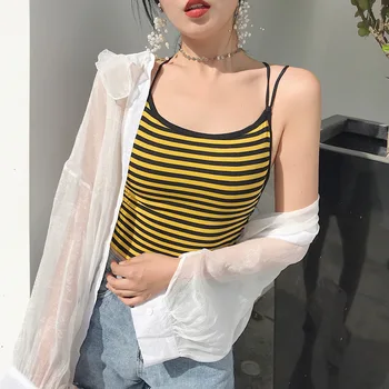 

Comfortable New Fashion Summer Camis Beauty Back Cropped Comfort Vest Sleeveless Tank Tops Cross Camisole Tank Crop Top Women