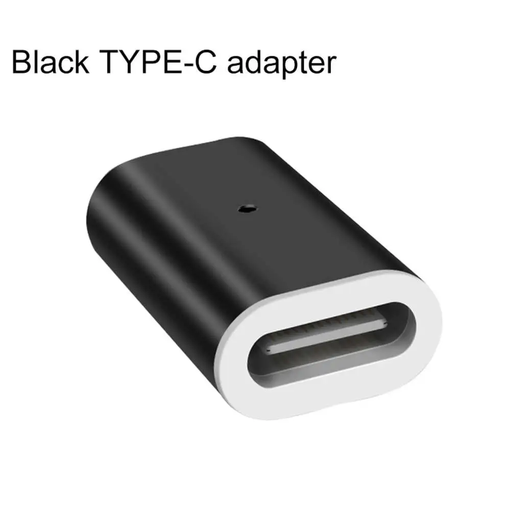 Micro USB/type-C Магнитный адаптер QC3.0 Быстрая зарядка Разъем для samsung Galaxy S10 S9 S8 для Iphone X XR XS MAX Head - Цвет: Black TYPE C