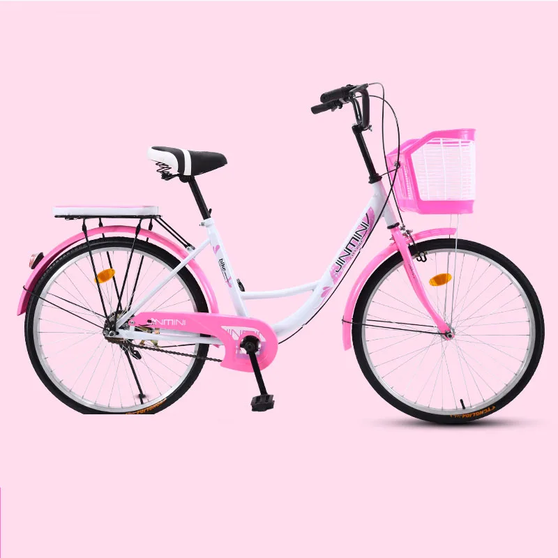 Bicycle Bike Adult Women's 26 Inch Commuter City Retro Ladies Students Grils Leisure Light Car 2019 New
