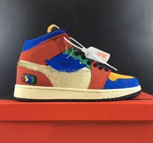 Синие баскетбольные кроссовки The Great x 1s Mid Fearless 1, модные дизайнерские мужские кроссовки, спортивные кроссовки Wo, мужская спортивная обувь