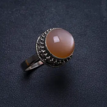 

Natural Cat Eye Handmade Unique 925 Sterling Silver Ring, US size 8 X3146