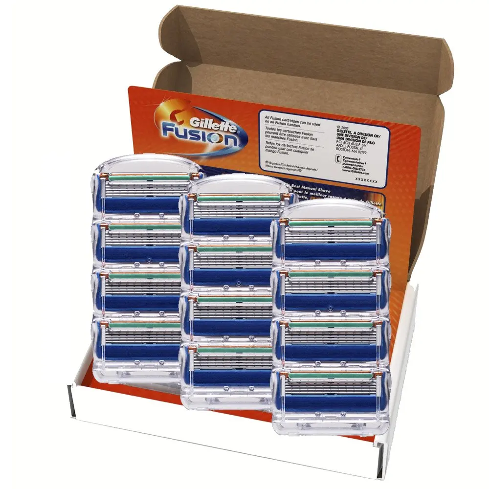 

Genuine Gillette Fusion Manual Men's Razor Blade Refills Soft Power Face Care Brands Shaver Blades 12pcs/BOX