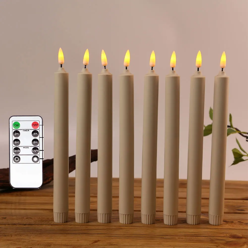 Smart Flame 10″ Low Voltage Moving Flame Taper Candle (SF211-LV