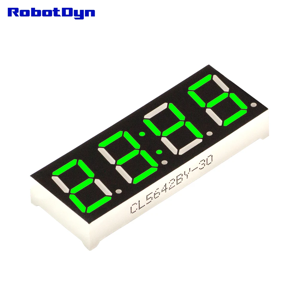 PHOTO==ANGLE==0G-00005777==COMP-LED-4D-7S-0.56x5==Green-clock-colon