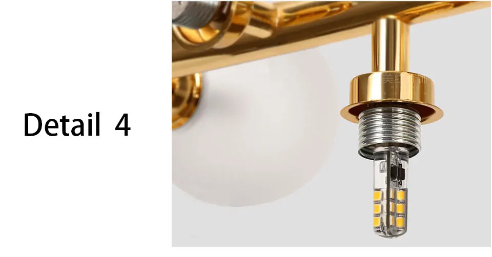 Postmodern golden black magic beans glass ball chandelier northern Europe simple living room dining room restaurant bar light